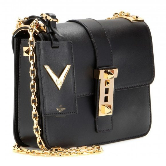 Brand New Classic B-Rockstud Flap Chain Leather Large Crossbody Shoulder Bag - Picture 5 of 13